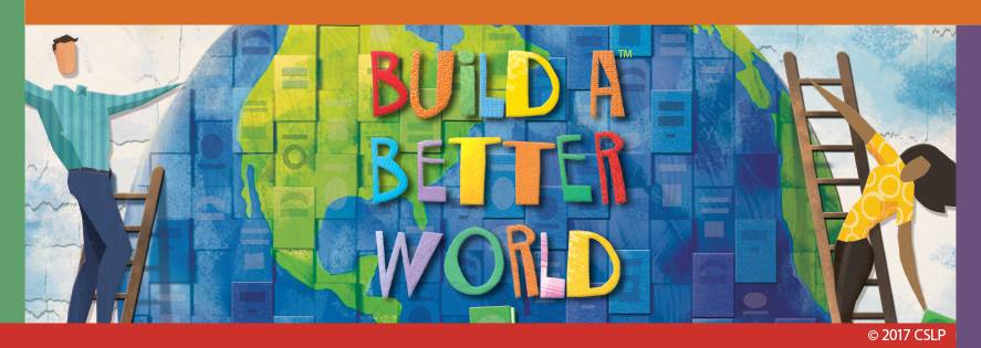 Summer reading 2017,Build a Better World, logo